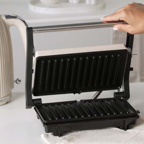 ΣΑΝΤΟΥΙΤΣΙΕΡΑ IZZY PANINI VINTAGE CREME (224336) 1000W ΓΙΑ 2 ΤΟΣΤ